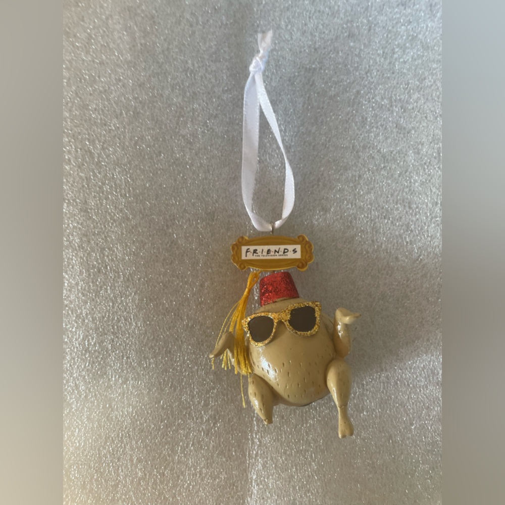 Adorable Friends Thanksgiving, turkey Christmas ornament Fez
